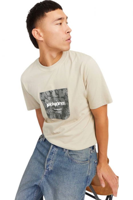 Tricou JACK &JONES Tarmac Camo Front - 12273239-Pure Cashmere [3]