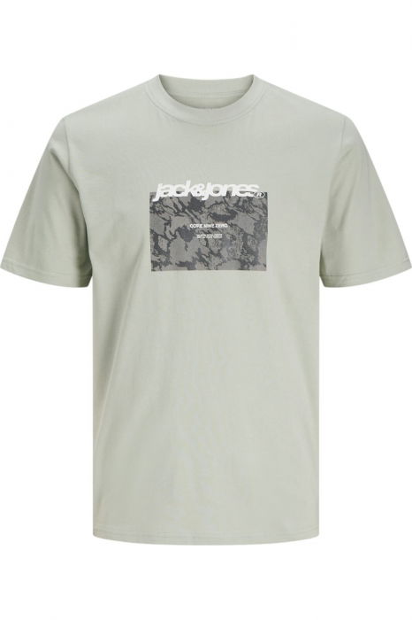 Tricou JACK &JONES Tarmac Camo Front JNR - 12274620-Aqua Gray [1]
