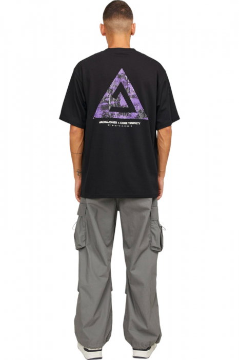 Tricou JACK &JONES Triangle - 12253435-Black [5]