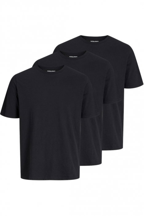 Tricou JACK &JONES Under 3-Pack - 12248076-Black [1]