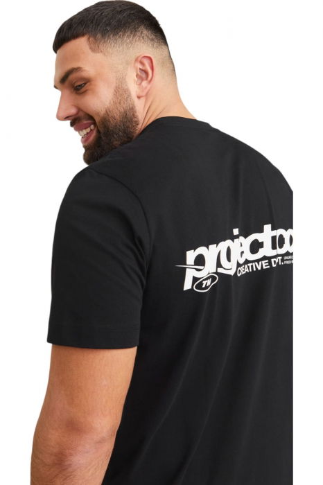 Tricou JACK &JONES Union Back Print PLS - 12279627-Black [3]