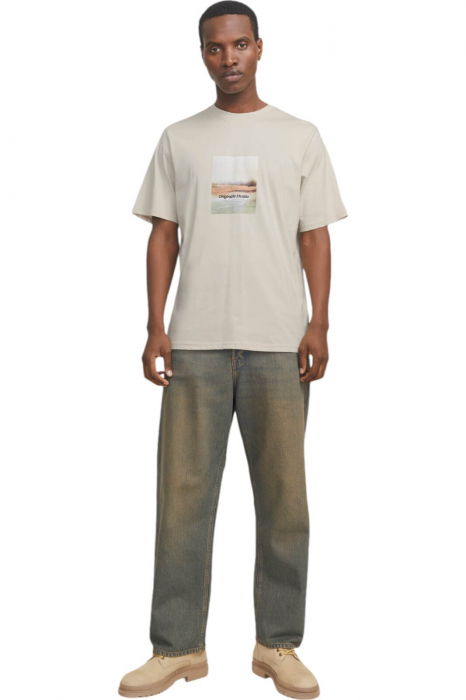 Tricou JACK &JONES Vesterbro Newton Box - 12265742-Moonbeam [5]