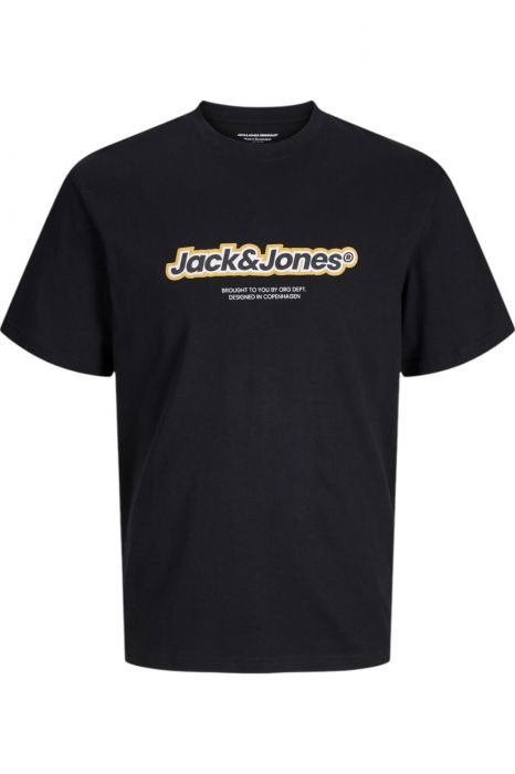 Tricou JACK &JONES Vesterbro Newton Brand - 12265740-Black [1]
