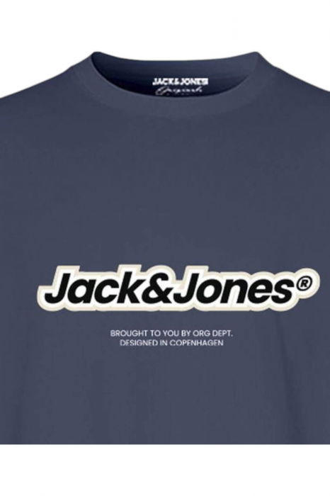 Tricou JACK &JONES Vesterbro Newton Brand - 12265740-Nightshadow BlueS [2]