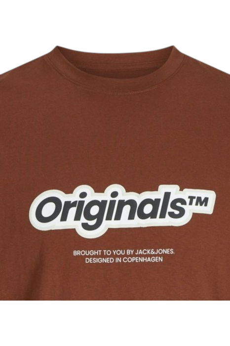 Tricou JACK &JONES Vesterbro Newton Brand Scan - 12265740-Brandy BrownS [2]