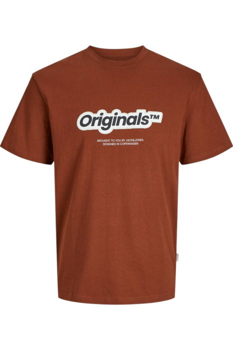 Tricou JACK &JONES Vesterbro Newton Brand Scan - 12265740-Brandy BrownS [1]