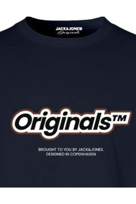 Tricou JACK &JONES Vesterbro Newton Brand Scan - 12265740-Sky Captain [2]