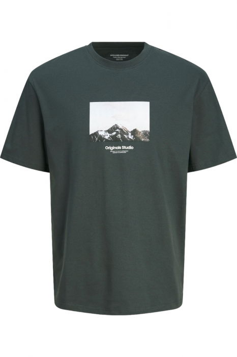Tricou JACK &JONES Vesterbro Picture - 12250421-Forest [1]