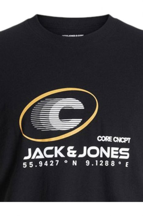 Tricou JACK &JONES Vibrant Crew Neck AW24 - 12277744-Black [2]