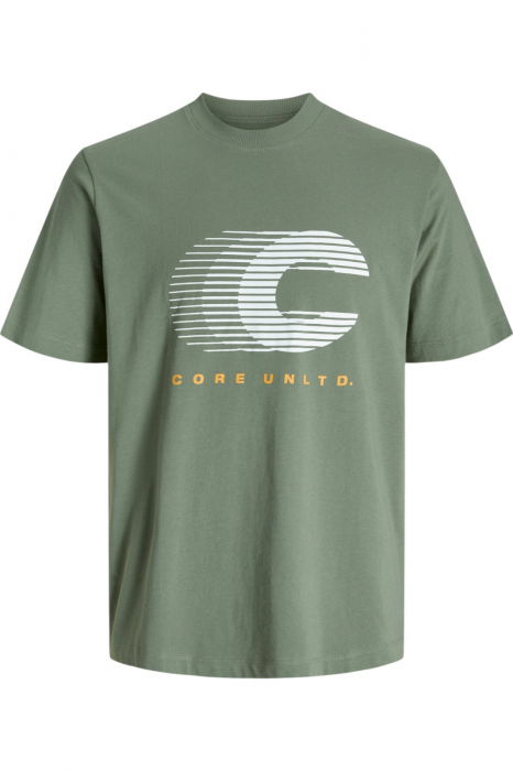 Tricou JACK &JONES Vibrant Crew Neck AW24 - 12277744-Sea Spray [1]