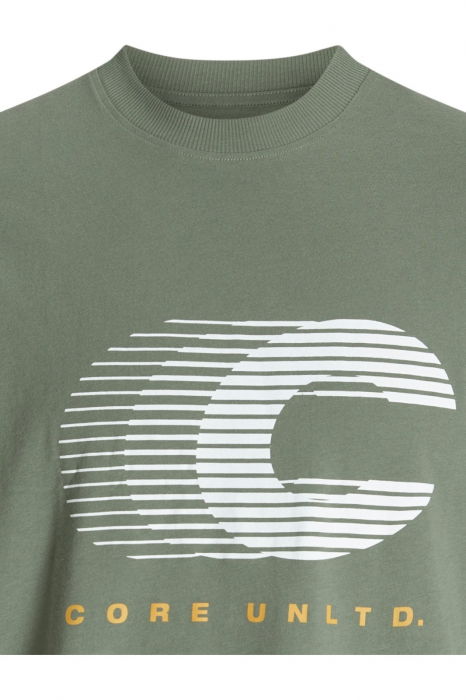 Tricou JACK &JONES Vibrant Crew Neck AW24 - 12277744-Sea Spray [3]