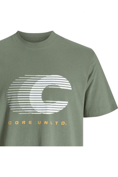 Tricou JACK &JONES Vibrant Crew Neck AW24 - 12277744-Sea Spray [4]