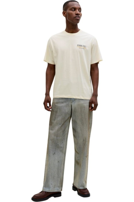 Tricou JACK &JONES Watercolour SS Crew Neck - 12293418-Antique White [4]