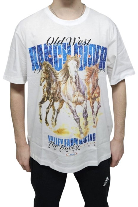 Tricou JACK &JONES Watercolour SS Crew Neck - 12293418-Bright White [1]