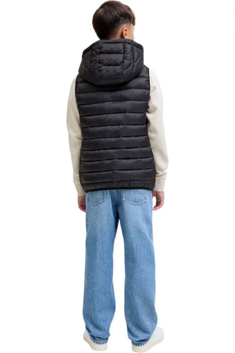 Vesta JACK &JONES Bradley Light Bodywarmer Hood JNR - 12280985-Black [2]