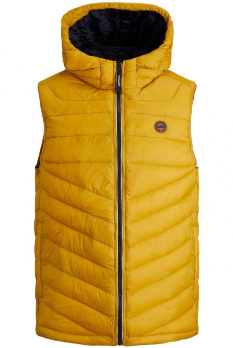 Vesta JACK &JONES Hero - 12211789-Harvest Gold CONTRAST ZIP [1]