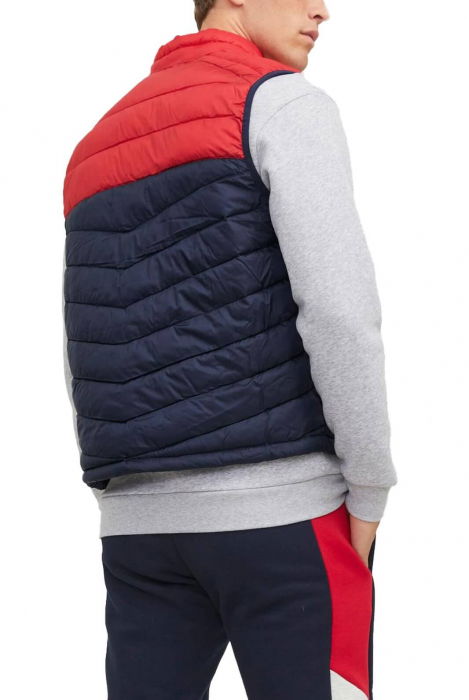 Vesta JACK &JONES Hero Bodywarmer - 12211790-Navy Blazer TRUE RED [2]