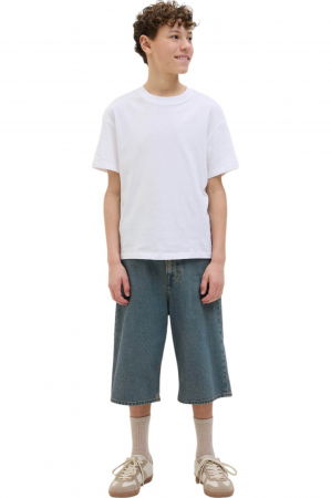 Blugi scurti JACK &JONES Iron Original 206 JNR - 12272048-Blue Denim [4]