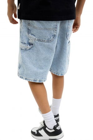 Blugi scurti JACK &JONES Tony Carpenter 234 SN JNR - 12277786-Light Blue Denim [4]