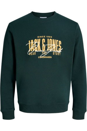 BLUZE - Bluza JACK &JONES Aero Sweat Crew Neck - 12298492-Scarab
