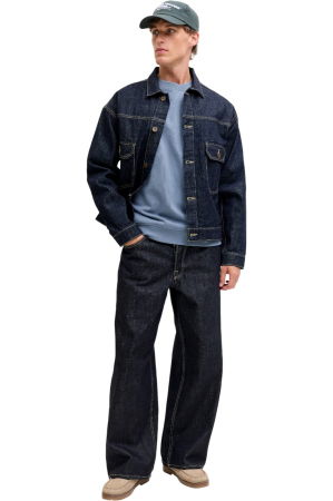 Bluza JACK &JONES Archive Graphic Crew - 12287995-Blue Mirage [4]