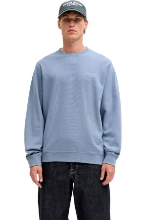 BĂRBAŢI - Bluza JACK &JONES Archive Graphic Crew - 12287995-Blue Mirage