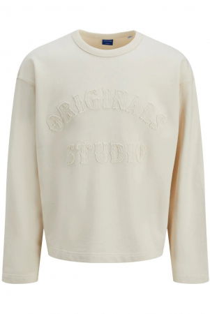 REDUCERI - Bluza JACK &JONES Austin Crew - 12277894-Ecru