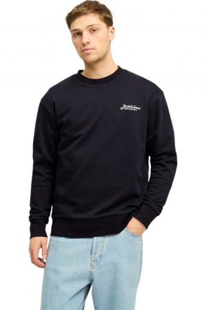 Bluza JACK &JONES Beau Crew - 12268435-Black [0]
