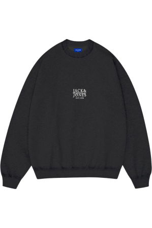 BLUZE - Bluza JACK &JONES Bleecker Aop Box Crew JNR - 12293295-Black
