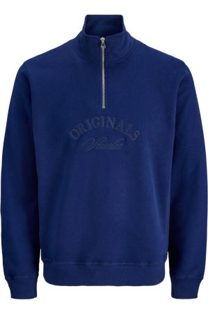 BLUZE - Bluza JACK &JONES Bleeker Branding HN HZ PLS - 12287065-Ocean Cavern