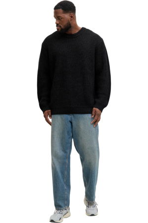 Bluza JACK &JONES Bleeker Knit Crew BF PLS - 12287078-Black [5]