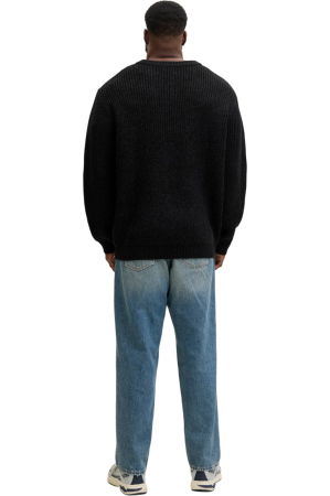 Bluza JACK &JONES Bleeker Knit Crew BF PLS - 12287078-Black [1]