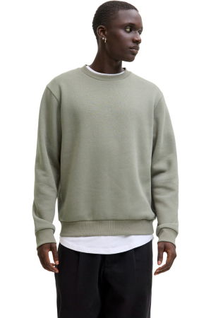BĂRBAŢI - Bluza JACK &JONES Bradley Crew - 12249341-Vetiver