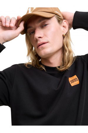 Bluza JACK &JONES Brandy Sweat Crew LN - 12279256-Black [4]