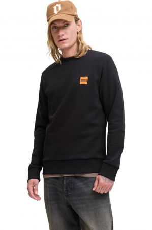 BLUZE - Bluza JACK &JONES Brandy Sweat Crew LN - 12279256-Black