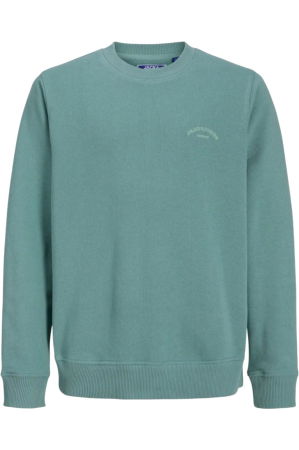 NOUTĂŢI - Bluza JACK &JONES College Logo Crew JNR - 12289943-Mineral Blue