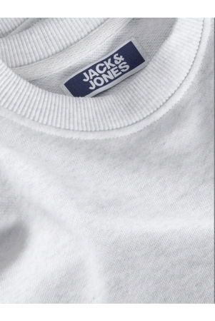 Bluza JACK &JONES College Logo Crew JNR - 12289943-White Melange [2]