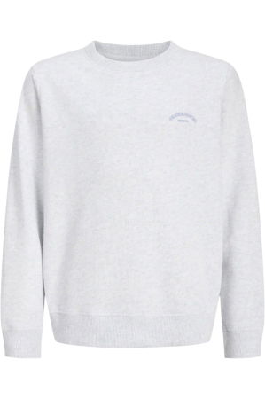 NOUTĂŢI - Bluza JACK &JONES College Logo Crew JNR - 12289943-White Melange