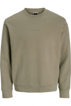 BLUZE - Bluza JACK &JONES Costance Sweat Crew - 12282821-Vetiver
