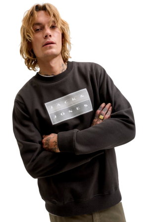 ÎMBRĂCĂMINTE - Bluza JACK &JONES Fusion Box - 12300928-Black
