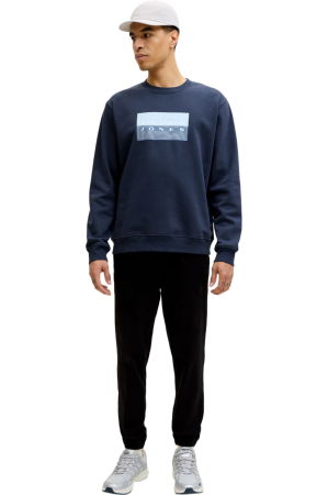 Bluza JACK &JONES Fusion Graphic Sweat Crew - 12289807-Outer Space [4]