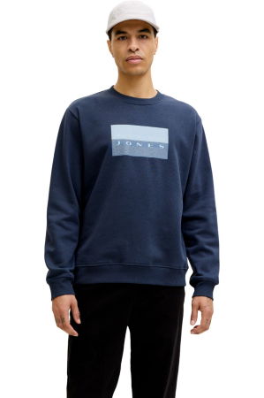 BLUZE - Bluza JACK &JONES Fusion Graphic Sweat Crew - 12289807-Outer Space