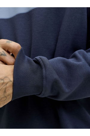 Bluza JACK &JONES Fusion Graphic Sweat Crew - 12289807-Outer Space [3]