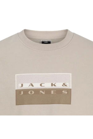 Bluza JACK &JONES Fusion Graphic Sweat Crew - 12289807-Pure Cashmere [1]