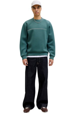 Bluza JACK &JONES Fusion Scuba Sweat Crew - 12289830-North Atlantic [2]