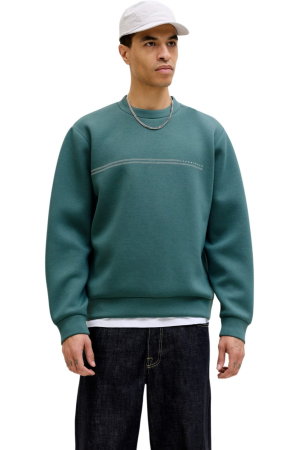 BLUZE - Bluza JACK &JONES Fusion Scuba Sweat Crew - 12289830-North Atlantic