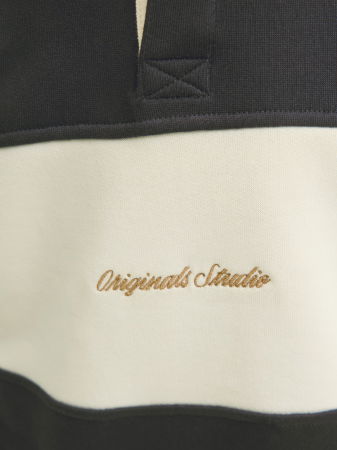 Bluza JACK &JONES Norrebro Blocking Sweat Polo JNR - 12284371-Black [4]