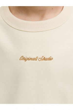 Bluza JACK &JONES Norrebro EMB JNR - 12284064-Antique White [3]