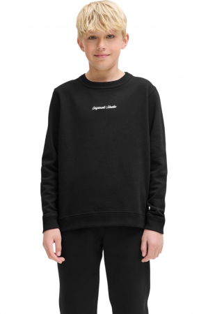 BLUZE - Bluza JACK &JONES Norrebro EMB JNR - 12284064-Black