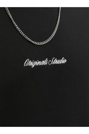 Bluza JACK &JONES Norrebro Emb Sweat Crew - 12282893-Black [4]